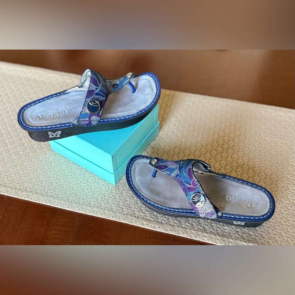 Algeria Carina Purple Swell Sandal Sz 8 - 8.5 - Picture 2 of 10